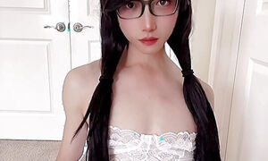 Asian Sissy CD Eva is a school girl