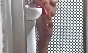 Stepson catches stepmom taking shower with door open