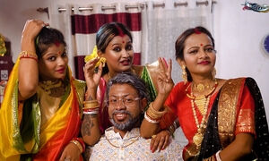 Tharki Burha Nikala Suhagraat Manana With His Three New Nawali Wives And Kia Kand ( Hindi Audio )