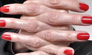 Natural Red Fingernails, JOI Lady Victoria Valente