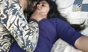 Churidar leggings removal and top only romance sex video by Vaishnavy and Sharun Raj, Mallu couple hot bedroom romance sex